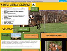 Tablet Screenshot of kingsvalleystables.com